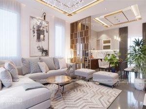 Thiết kế nội thất phòng ngủ cao cấp, sang trọng nhà anh Long